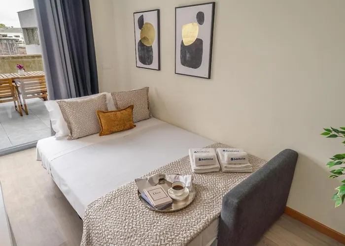 Modern & Sleek Flat | Terrace & Garage By Hostwise Oporto