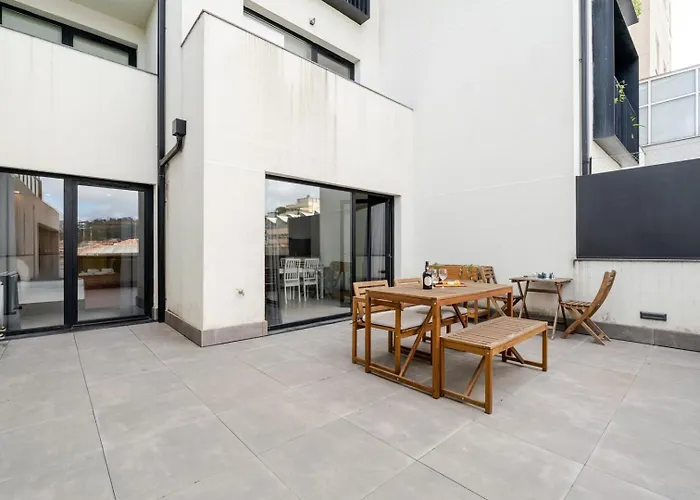 Modern & Sleek Flat | Terrace & Garage By Hostwise