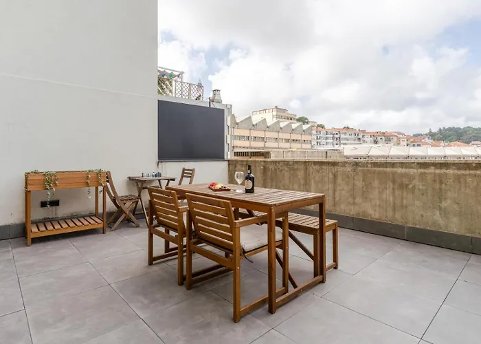 Modern & Sleek Flat | Terrace & Garage By Hostwise Apartament Porto